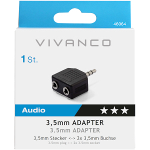 Vivanco Y Adapter, Stereo
